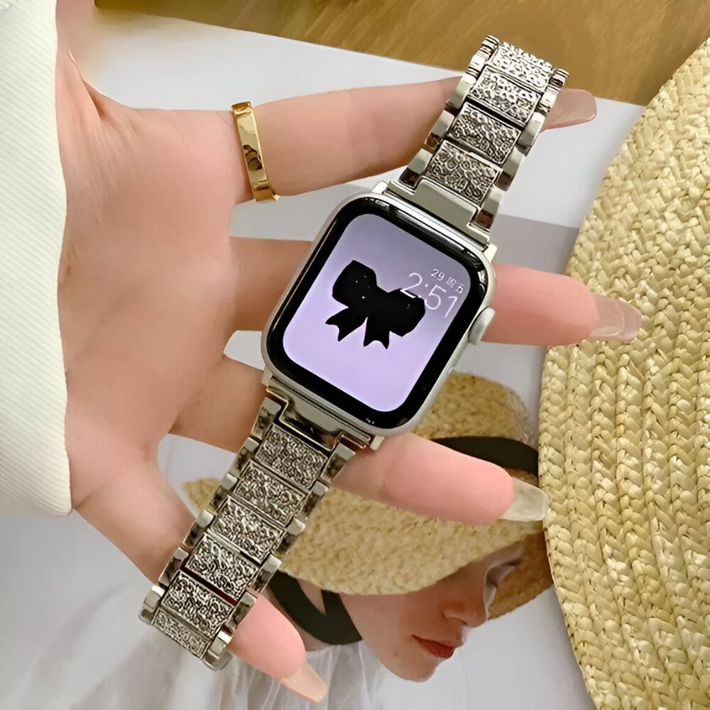 NEW Luxury Strap Wrist Band For Apple Watch - Picture 1 of 9